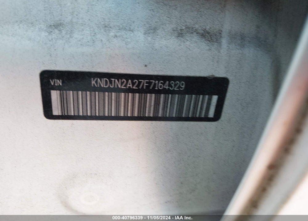 2015 KIA SOUL VIN: KNDJN2A27F7164329