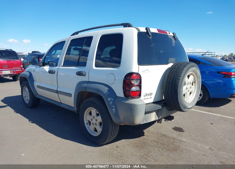 2007 JEEP LIBERTY SPORT VIN: 1J4GL48K27W633054