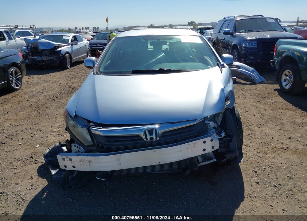 2012 HONDA CIVIC LX VIN: 19XFB2F59CE350399