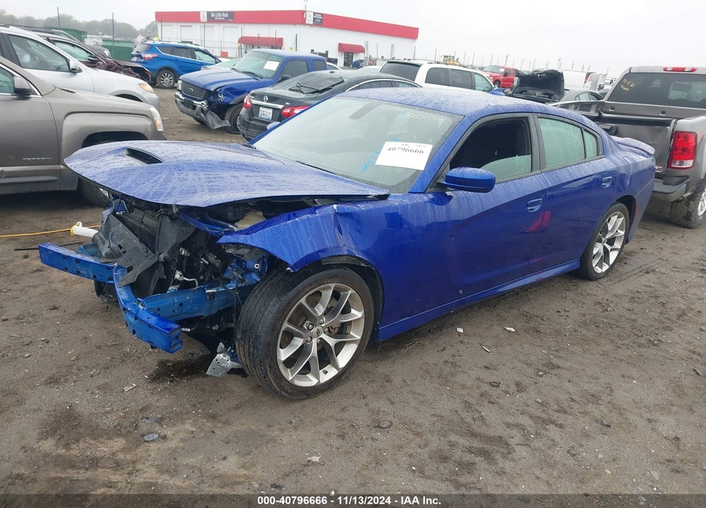 2022 DODGE CHARGER GT RWD VIN: 2C3CDXHG7NH106075