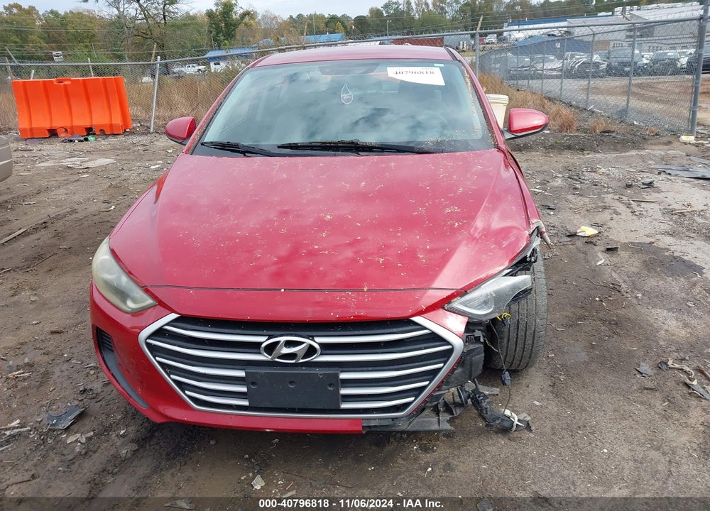 2017 HYUNDAI ELANTRA SE VIN: KMHD84LF4HU172582