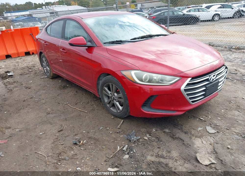 2017 HYUNDAI ELANTRA SE VIN: KMHD84LF4HU172582