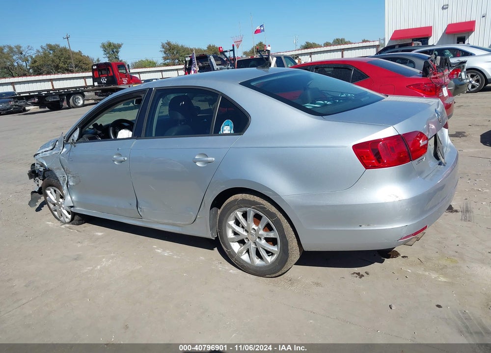 2011 VOLKSWAGEN JETTA 2.5L SE VIN: 3VWDX7AJ3BM316521