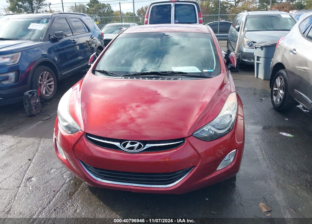 2013 HYUNDAI ELANTRA GLS VIN: 5NPDH4AE7DH391894