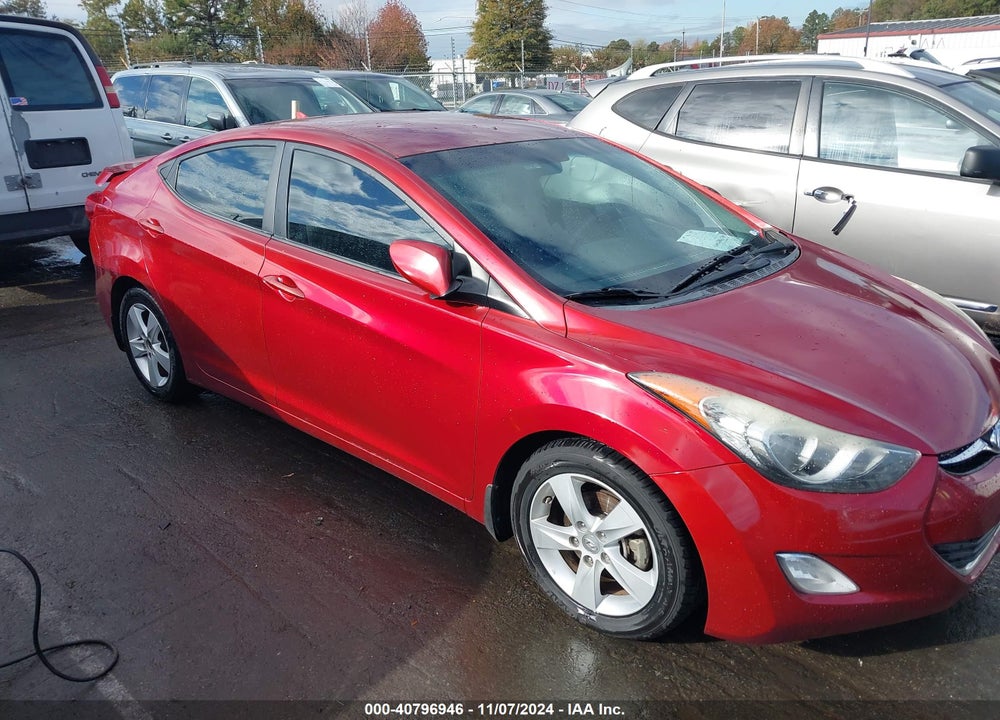 2013 HYUNDAI ELANTRA GLS VIN: 5NPDH4AE7DH391894