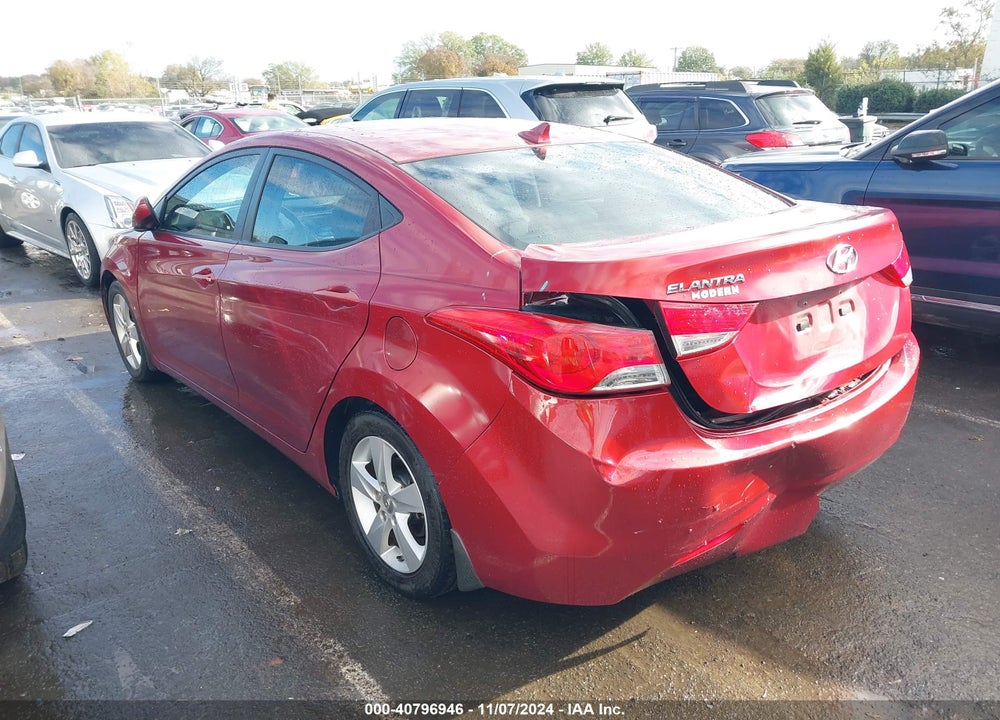 2013 HYUNDAI ELANTRA GLS VIN: 5NPDH4AE7DH391894