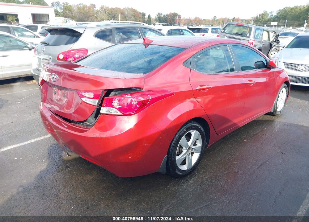 2013 HYUNDAI ELANTRA GLS VIN: 5NPDH4AE7DH391894