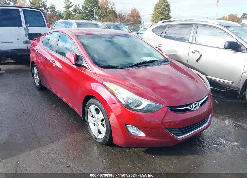 2013 HYUNDAI ELANTRA GLS VIN: 5NPDH4AE7DH391894