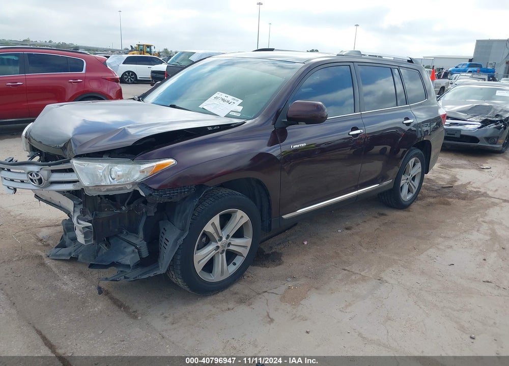 2013 TOYOTA HIGHLANDER LIMITED V6 VIN: 5TDDK3EH9DS205394