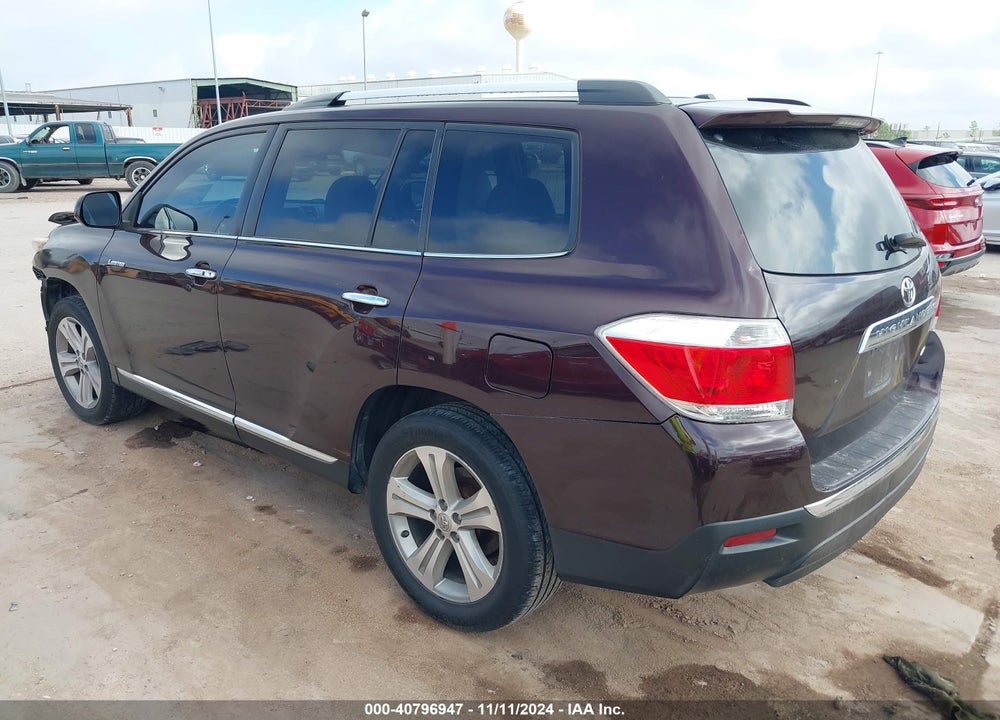2013 TOYOTA HIGHLANDER LIMITED V6 VIN: 5TDDK3EH9DS205394