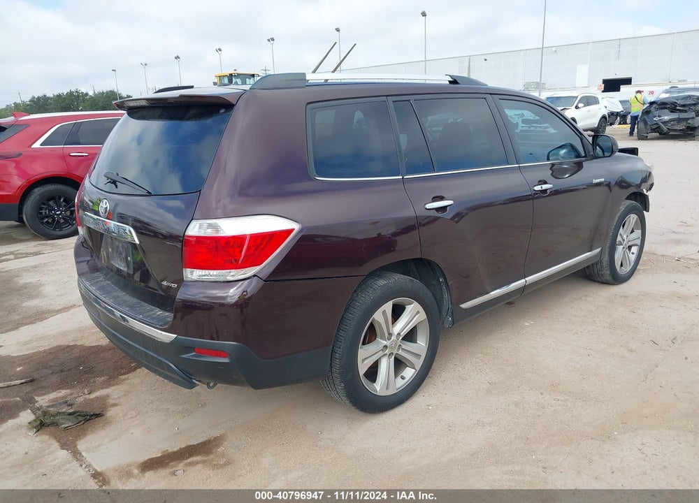 2013 TOYOTA HIGHLANDER LIMITED V6 VIN: 5TDDK3EH9DS205394