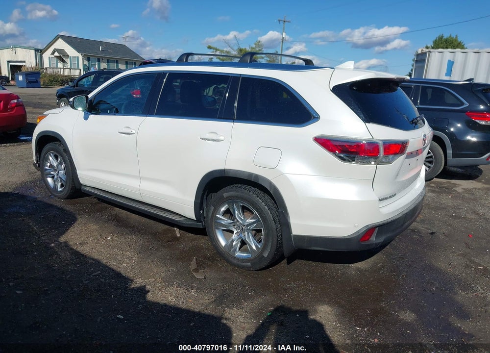 2016 TOYOTA HIGHLANDER LIMITED V6 VIN: 5TDDKRFH6GS234406