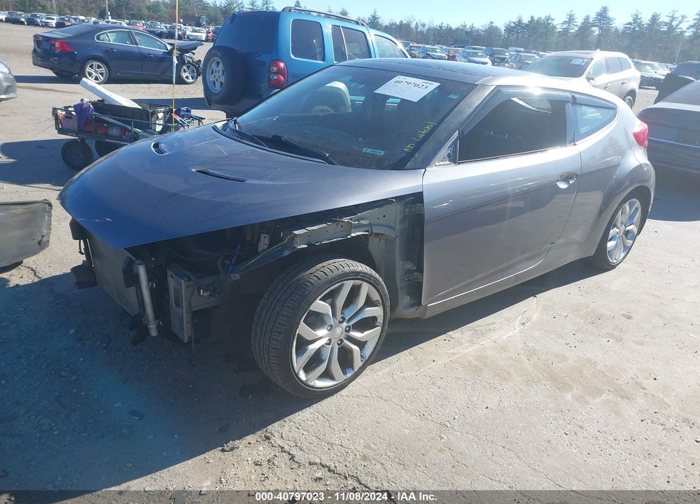 2013 HYUNDAI VELOSTER BASE W/BLACK VIN: KMHTC6AD1DU134311