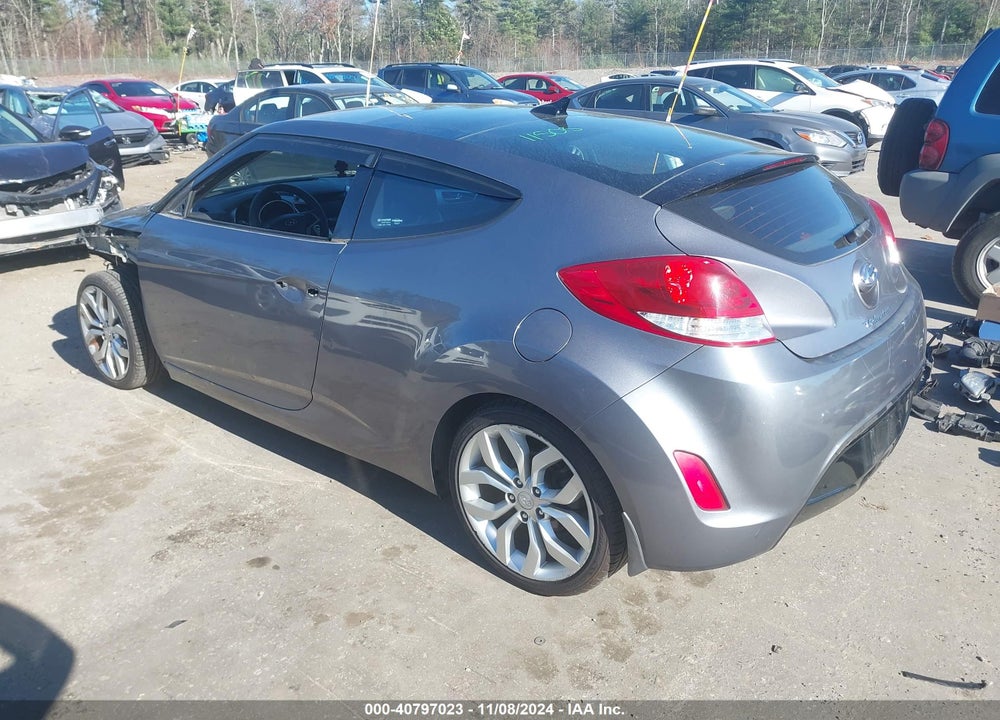 2013 HYUNDAI VELOSTER BASE W/BLACK VIN: KMHTC6AD1DU134311