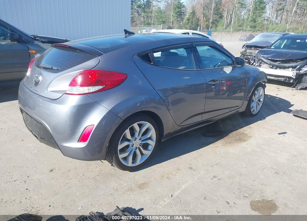 2013 HYUNDAI VELOSTER BASE W/BLACK VIN: KMHTC6AD1DU134311