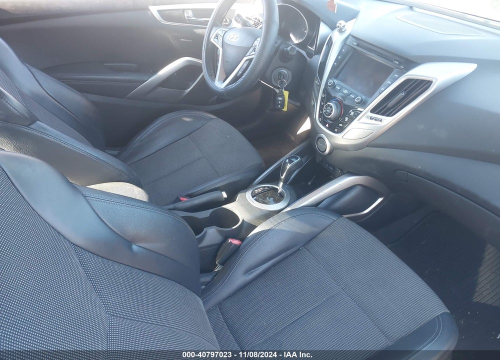 2013 HYUNDAI VELOSTER BASE W/BLACK VIN: KMHTC6AD1DU134311