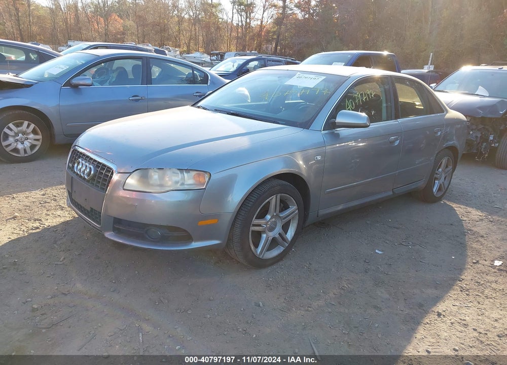 2008 AUDI A4 2.0T VIN: WAUDF78E88A034523