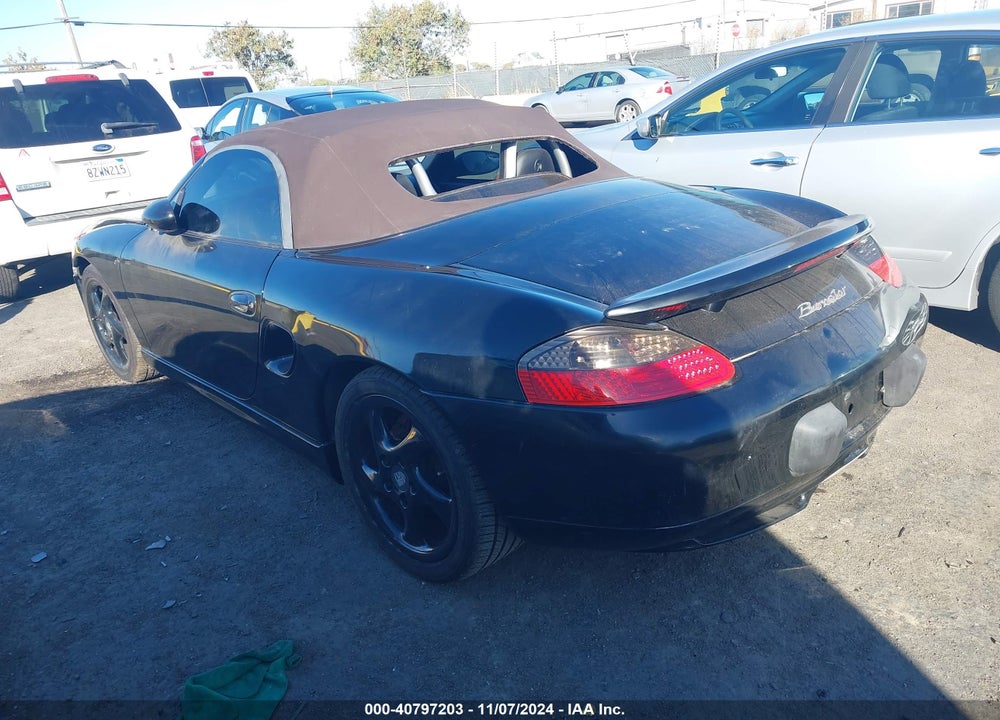 2000 PORSCHE BOXSTER VIN: WP0CA2985YU626789