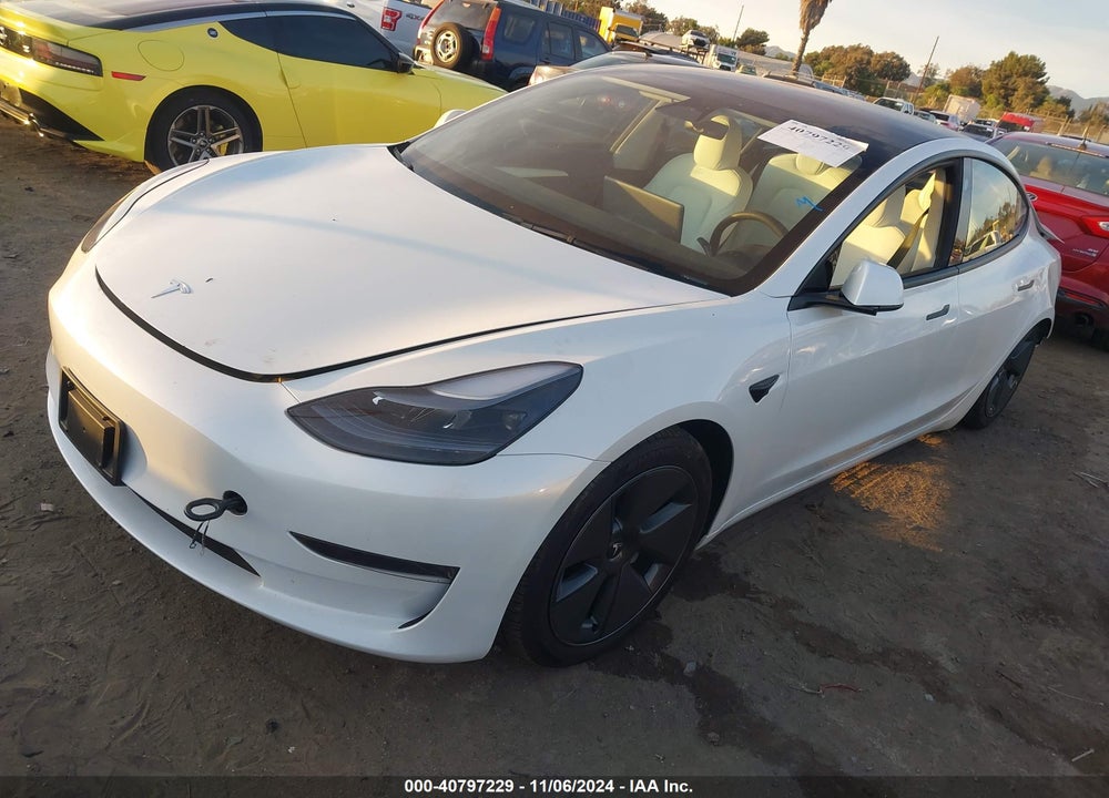 2023 TESLA MODEL 3 REAR-WHEEL DRIVE VIN: 5YJ3E1EA3PF573136