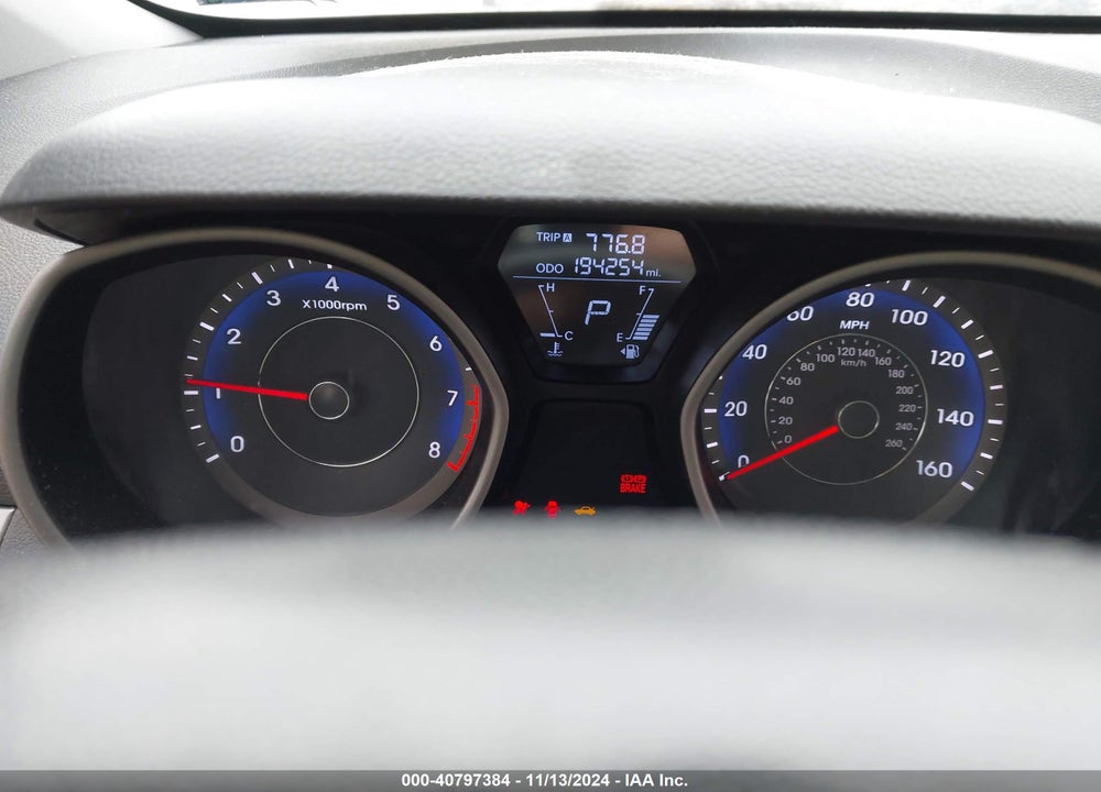 2013 HYUNDAI ELANTRA LIMITED VIN: KMHDH4AE2DU780895
