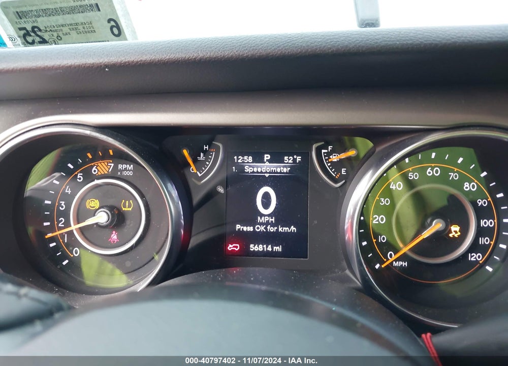 2019 JEEP WRANGLER UNLIMITED SPORT S 4X4 VIN: 1C4HJXDN6KW624304