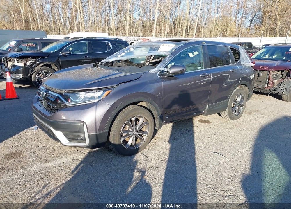 2022 HONDA CR-V AWD EX VIN: 7FARW2H52NE009524