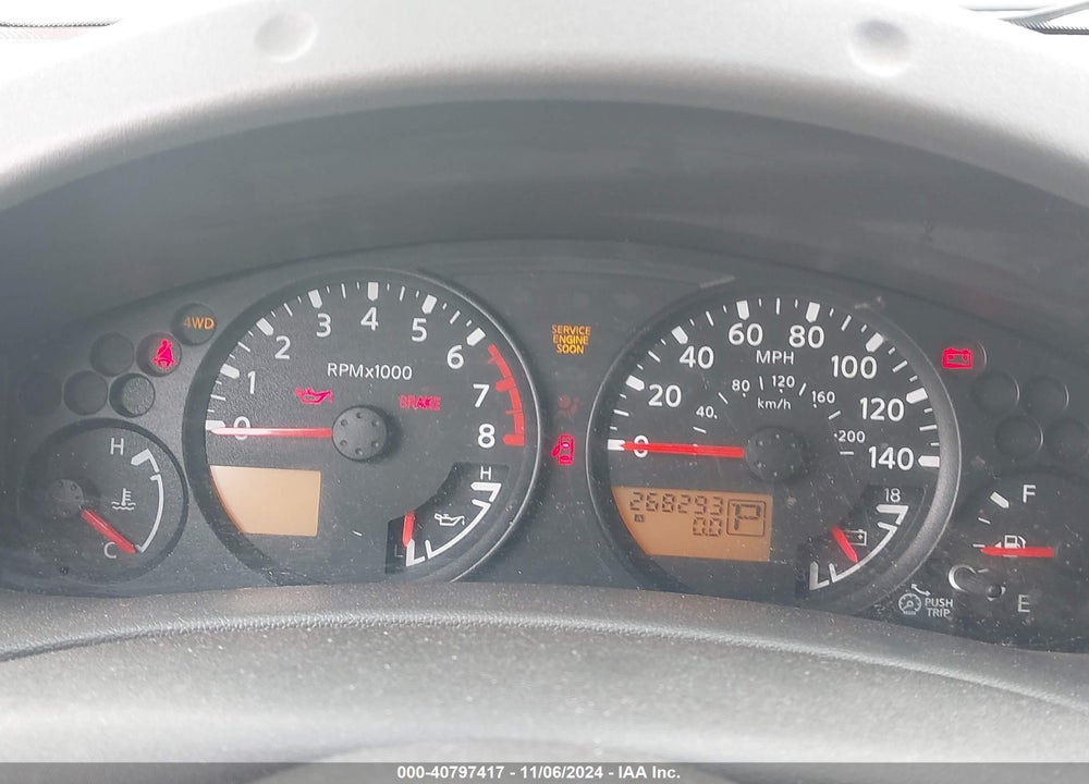 2006 NISSAN XTERRA S VIN: 5N1AN08W96C520330