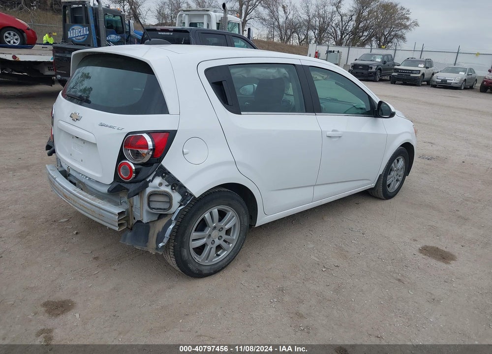 2016 CHEVROLET SONIC LT AUTO VIN: 1G1JC6SHXG4178947