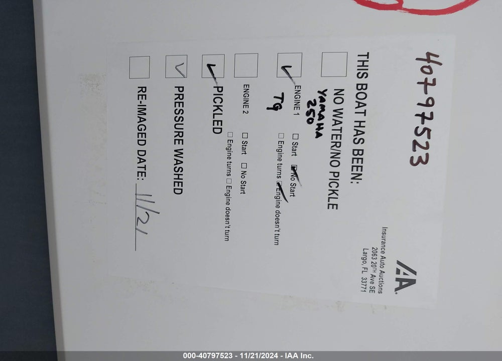 2018 CHAPARRAL OTHER VIN: FGBW0220E818
