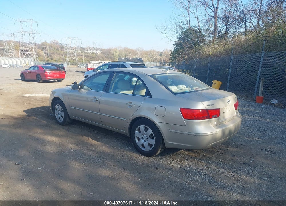 2009 HYUNDAI SONATA GLS VIN: 5NPET46CX9H460790