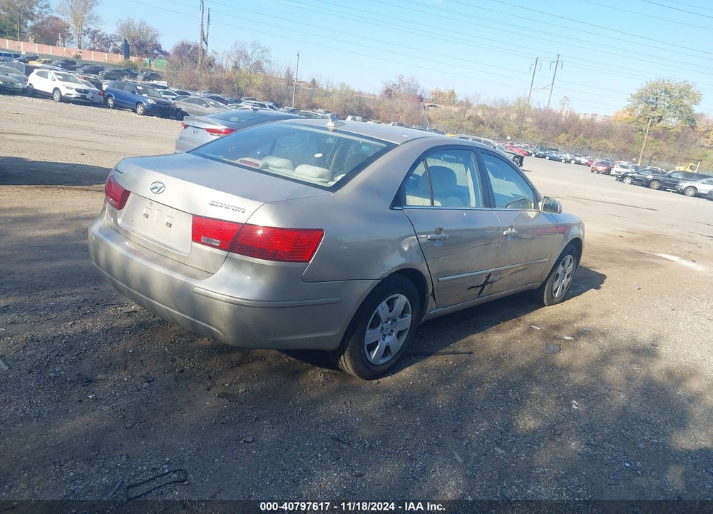 2009 HYUNDAI SONATA GLS VIN: 5NPET46CX9H460790