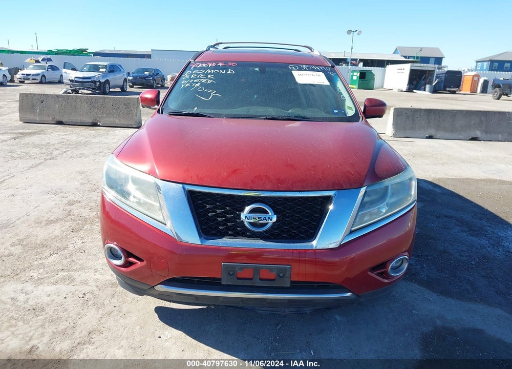 2013 NISSAN PATHFINDER PLATINUM VIN: 5N1AR2MN7DC647779