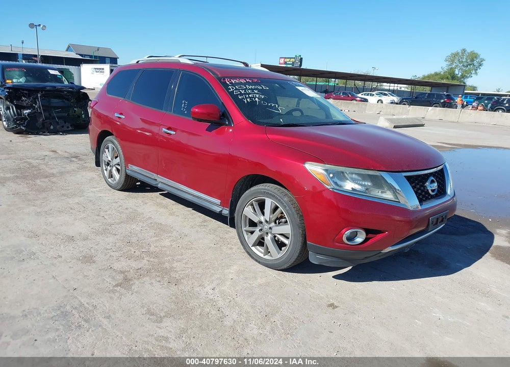 2013 NISSAN PATHFINDER PLATINUM VIN: 5N1AR2MN7DC647779