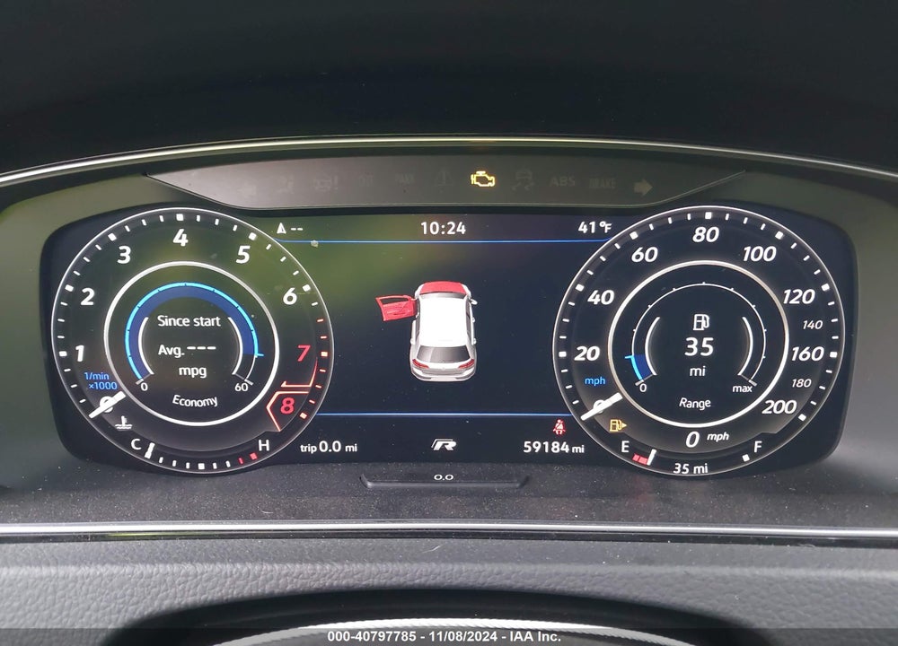 2019 VOLKSWAGEN GOLF R 2.0T W/DCC NAVIGATION VIN: WVWWA7AU7KW134585