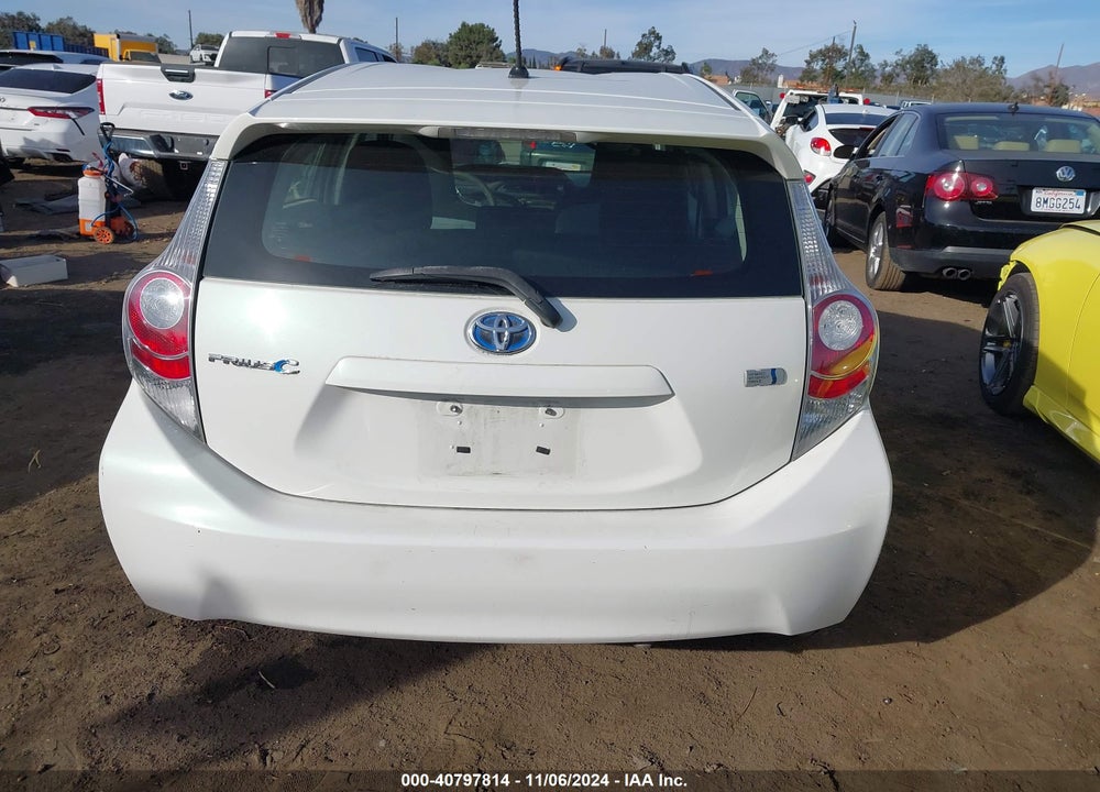 2012 TOYOTA PRIUS C ONE VIN: JTDKDTB37C1502525