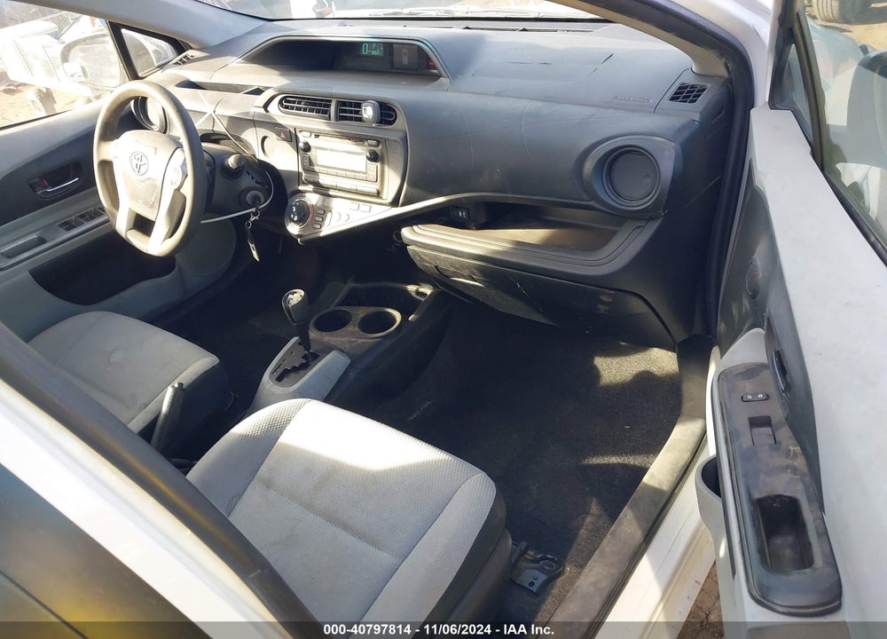 2012 TOYOTA PRIUS C ONE VIN: JTDKDTB37C1502525