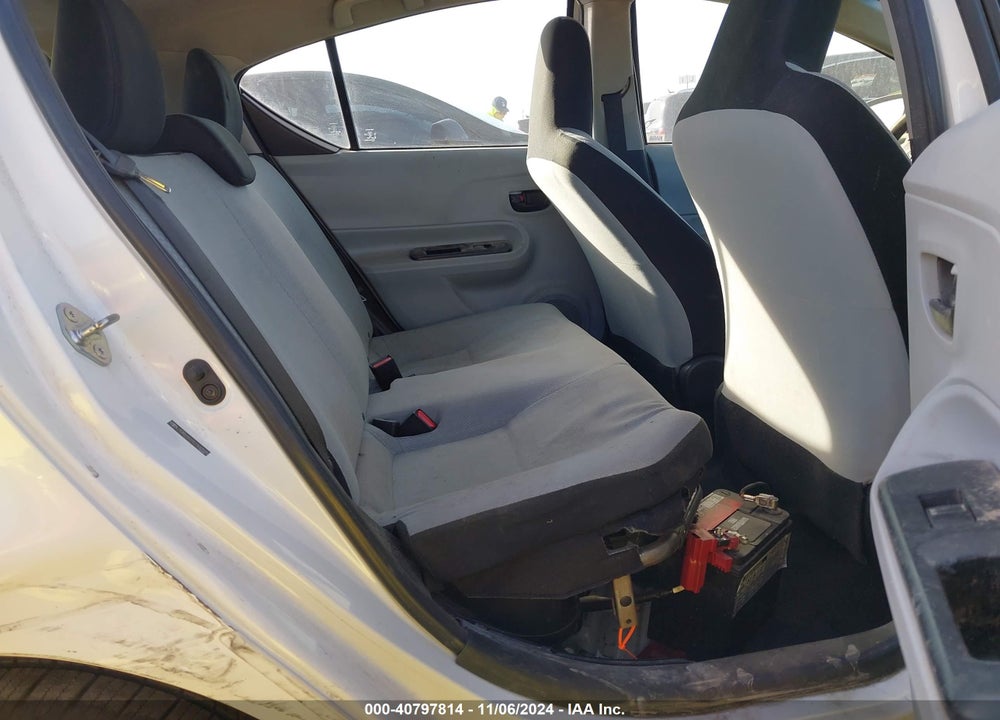 2012 TOYOTA PRIUS C ONE VIN: JTDKDTB37C1502525