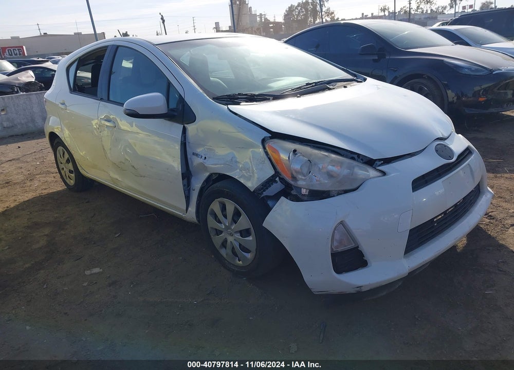 2012 TOYOTA PRIUS C ONE VIN: JTDKDTB37C1502525