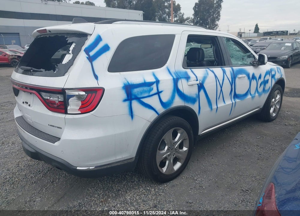 2014 DODGE DURANGO LIMITED VIN: 1C4RDHDG1EC402083