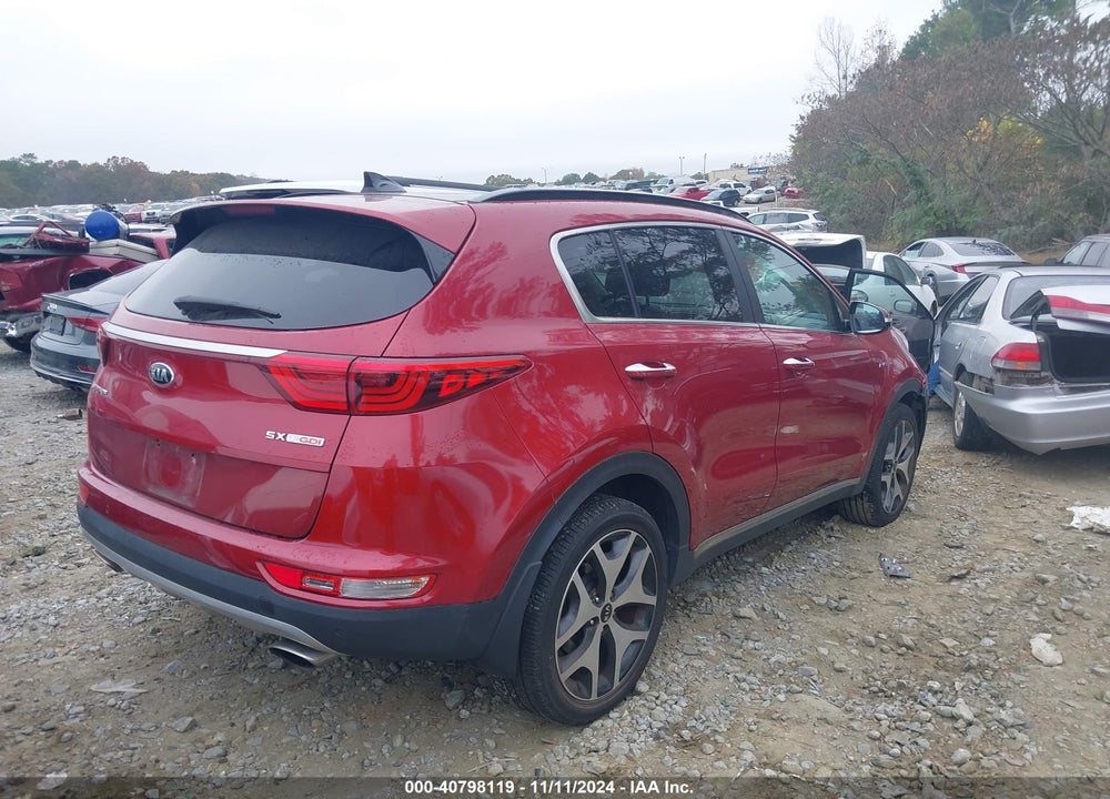 2018 KIA SPORTAGE SX TURBO VIN: KNDPRCA62J7374305