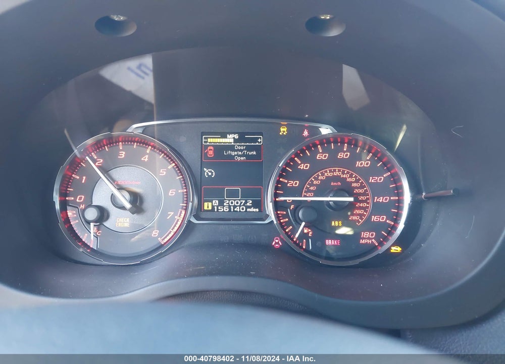 2017 SUBARU WRX VIN: JF1VA1B65H9802650