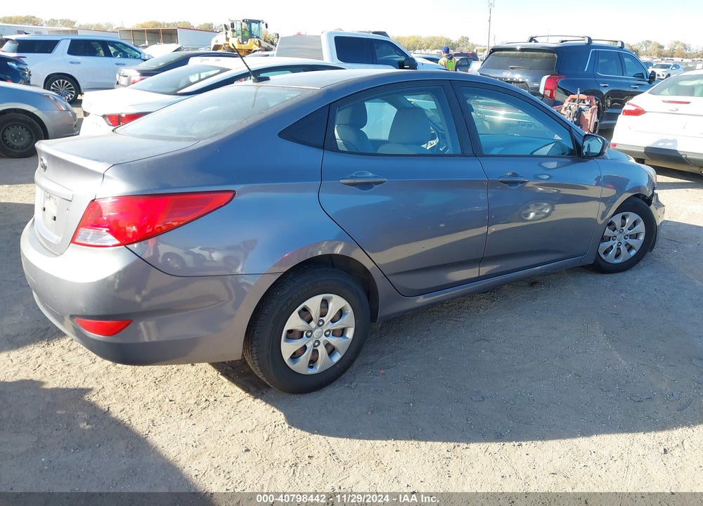 2016 HYUNDAI ACCENT VIN: KMHCT4AE3GU140631