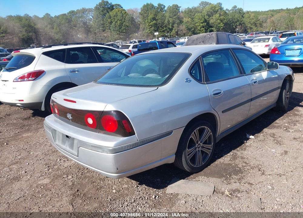 2004 CHEVROLET IMPALA POLICE VIN: 2G1WF55K449277836