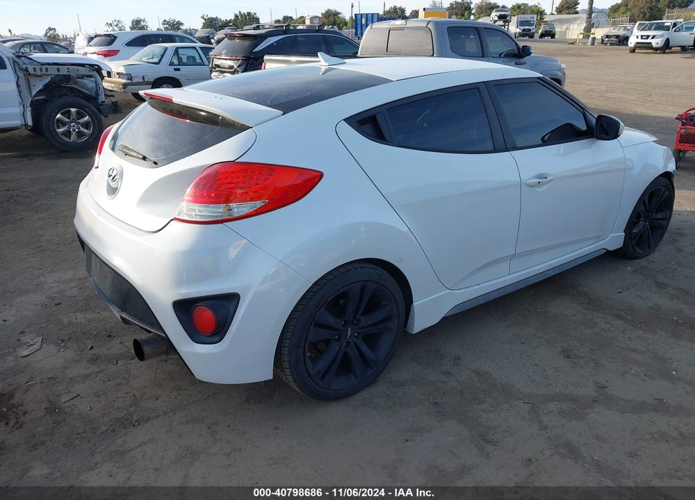 2013 HYUNDAI VELOSTER TURBO W/BLACK VIN: KMHTC6AEXDU140942