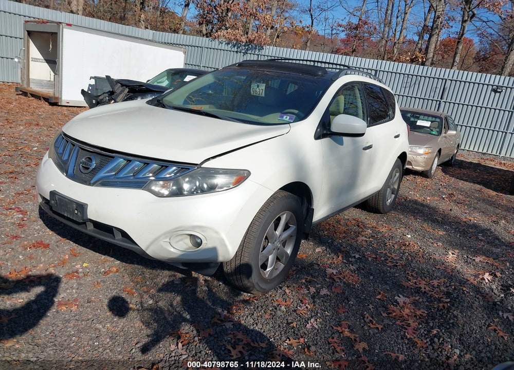 2009 NISSAN MURANO SL VIN: JN8AZ18W29W209084