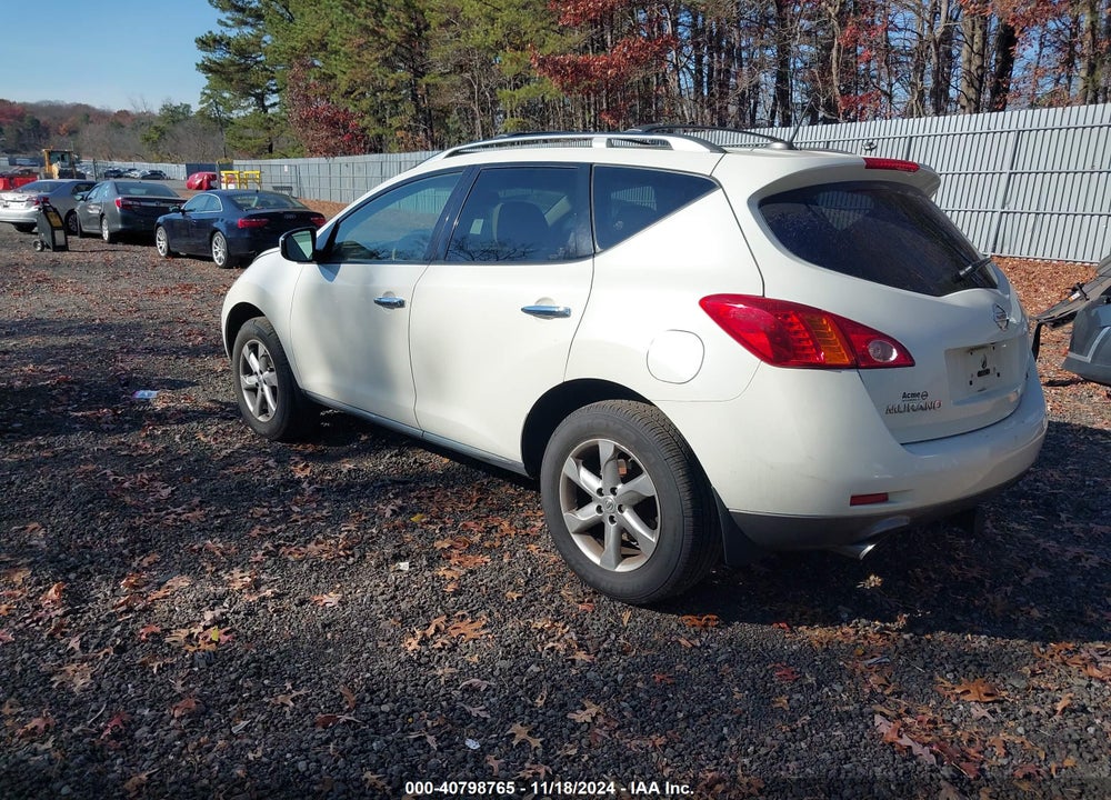 2009 NISSAN MURANO SL VIN: JN8AZ18W29W209084