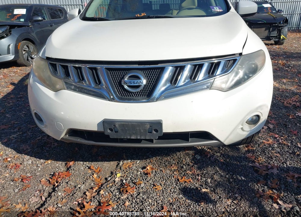 2009 NISSAN MURANO SL VIN: JN8AZ18W29W209084