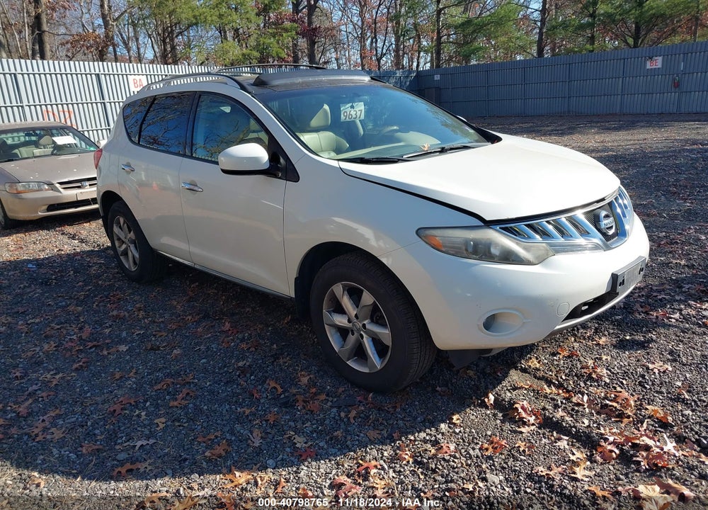 2009 NISSAN MURANO SL VIN: JN8AZ18W29W209084