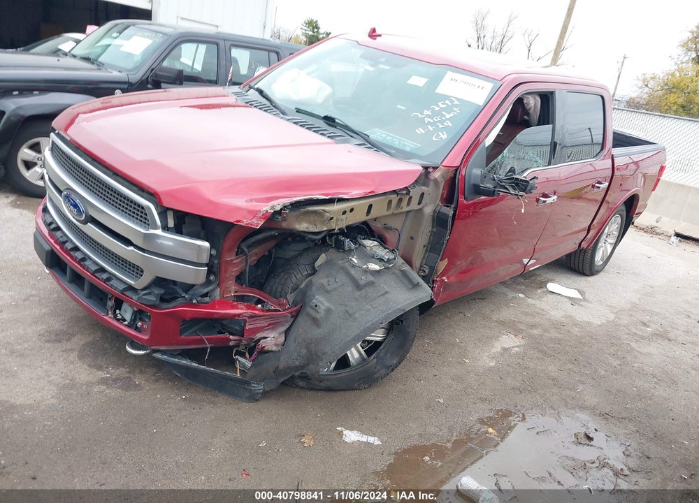 2018 FORD F-150 PLATINUM VIN: 1FTEW1EG4JFC11720