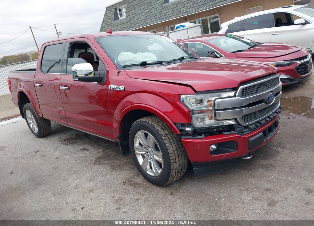 2018 FORD F-150 PLATINUM VIN: 1FTEW1EG4JFC11720